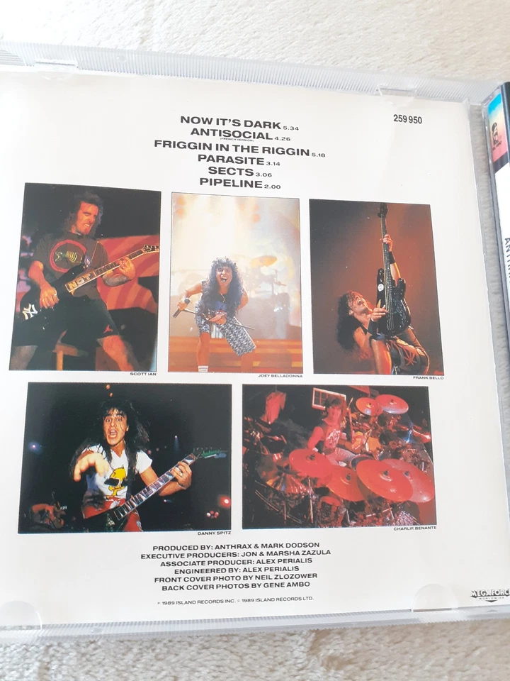 Anthrax – Penikufesin CD EP 1989 Island Records, Thrash Metal, Speed Metal, RAR - Bild 4 von 4