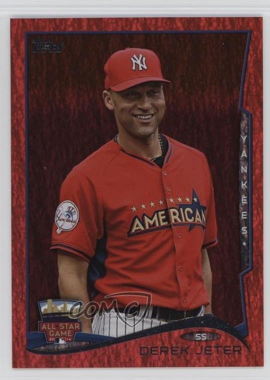 2014 Topps Update All-Star Red Hot Foil Derek Jeter #US-2 HOF 7xr