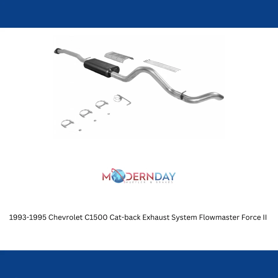 1993-1995 Chevrolet C1500 Cat-back Exhaust System Flowmaster Force II 17147 Foto 4 de 4