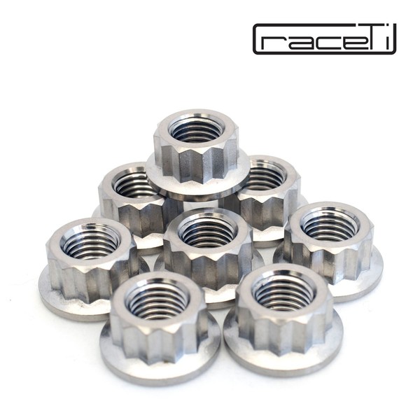 M10 X 1.25 Titan Bi Hex Flanschmutter 12 Kant Ti Ritzel GR5 CNC Ducati 8Er Pack-image