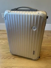 RIMOWA Pre-LVMH x Lufthansa Aluminum Topas Cabin S Carry-on Suitcase Germany
