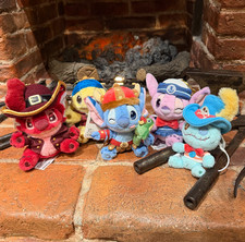 Shanghai Disney Genuine 2026 Pirate Stitch and Friends Keychain Plush Ages 13