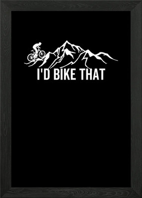Id Bike That gerahmtes Wandbild Poster Leinwanddruck Bild