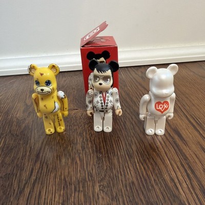 Bearbrick Elvis/Love/Sewing man lot 100%