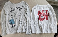 GAP Kids Old Navy 2pc Long Sleeve Graphic T-Shirt Lot 4T 6-7