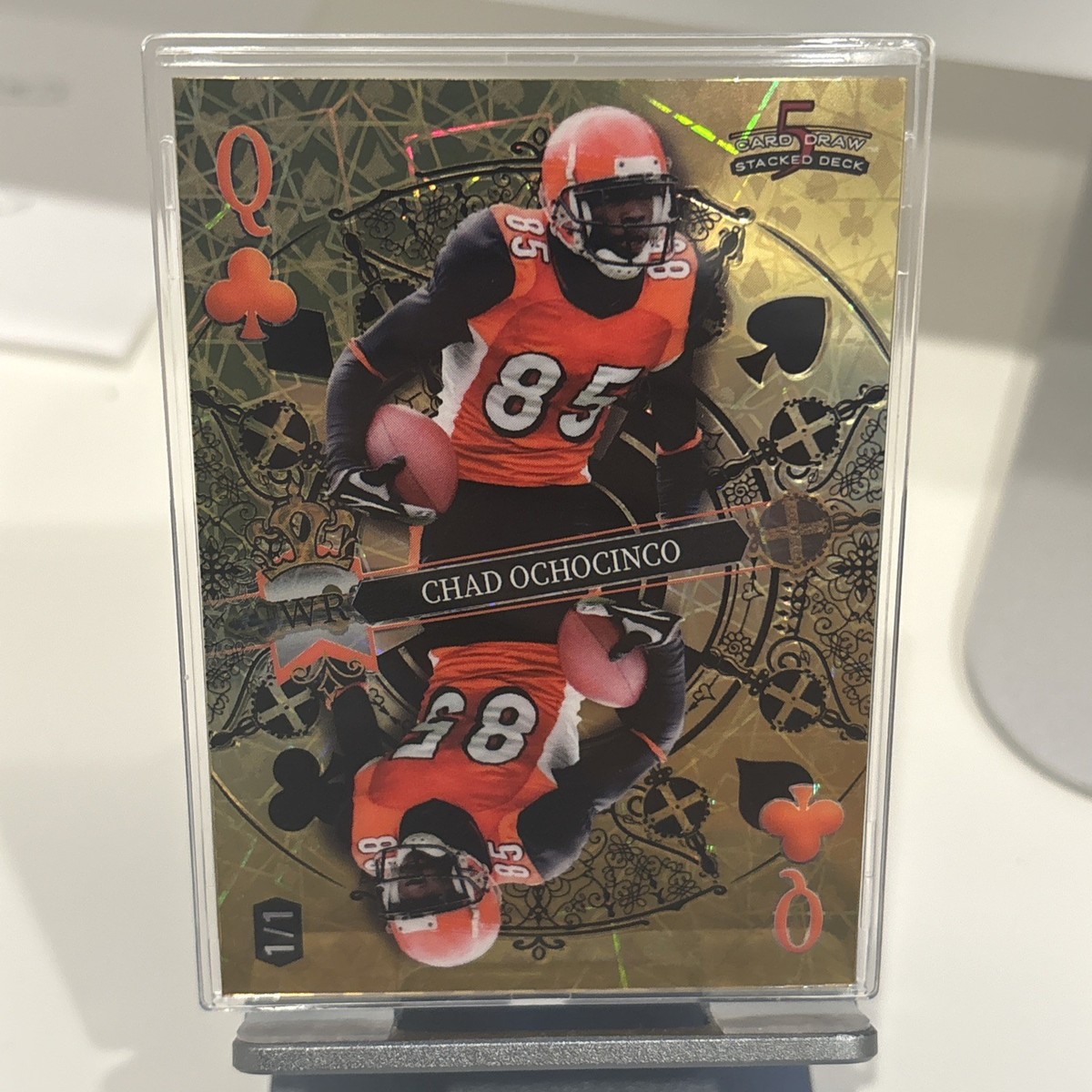 2024 Wild Card 5 Card Draw Stacked Deck Chad Ochocinco Johnson 1/1