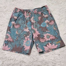 Rip Curl Men's Sz M Floral Beachy Retro Style Casual Boardshorts Swim Trunks