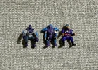 (3) Vintage Teenage Mutant Ninja Turtles LOT Micro Mini Playmates 1” Tall RARE