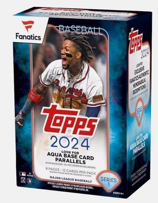 2024 Topps Baseball Series 1 Fanatics Exclusive Blaster Box - Factory Sealed