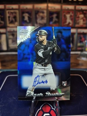 Edgar Quero 2025 Topps Chrome Chromeography Blue /150 Rookie Auto RC