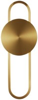 Elyptica - Moderne Goldene Wandleuchte 40 Cm