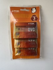 TDK Mini DV Digital Video Cassette DVC 60min 3-Pack Factory Sealed