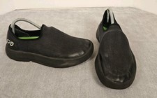 OOFOS OOmg Low Huai Recovery Shoes Womens 8 Black Slip-On Comfort