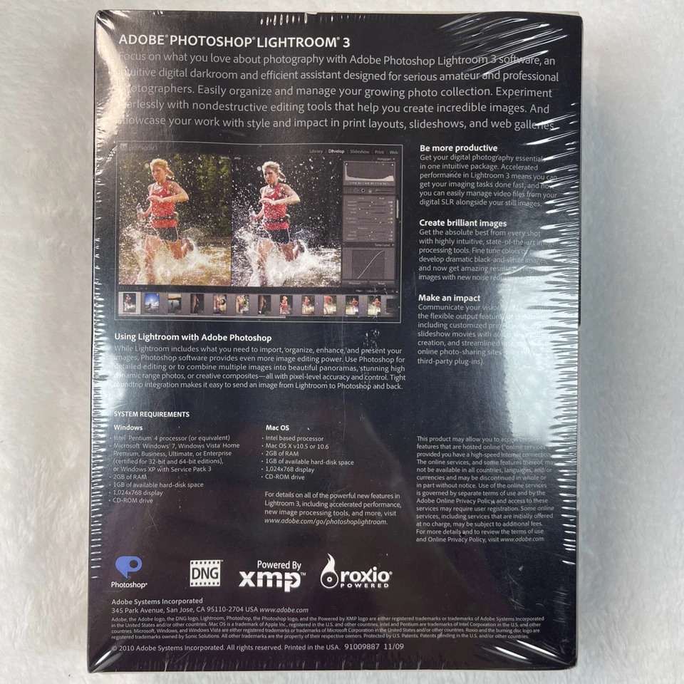 Adobe Photoshop Lightroom 3 Full Retail Version for Windows Mac Brand New Sealed - Image 3 of 4