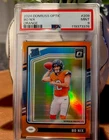 2024 Donruss Optic -Bo Nix Orange Rated Rookie /249 - PSA 9 Broncos Color Match