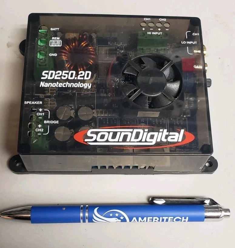 SOUNDDigital 1600.1 EVOX2 2-OHM 1600W Mono 1-Channel Full-Range Car Amplifier Instruction Manual