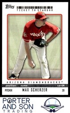 Max Scherzer 2009 Topps Ticket to Stardom #39 Arizona Diamondbacks Baseball Card
