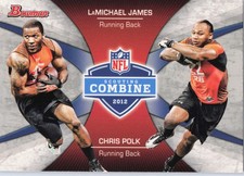 2012 Bowman Combine Competition - LaMichael James / Chris Polk, #CC-JP, RC
