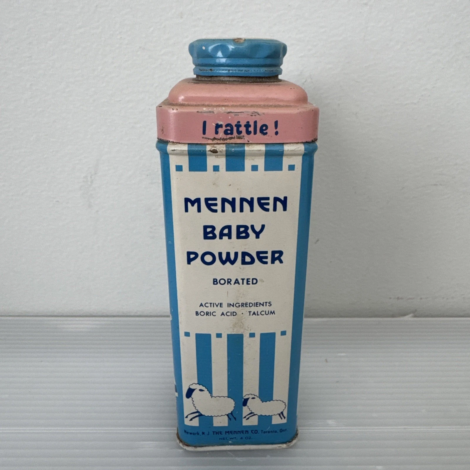 Rare Vtg Mennen Little Bowpeep Borated Baby Powder W/Rattle. CR
Opens in a new window or tab