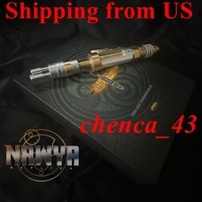 US  Doctor Who Master Metal Laser Screwdriver Scalable Replica LED Cosplay Prop