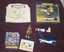 Vintage Mego Micronauts Hydra With Time Yellow Traveler, Complete Box Stickers