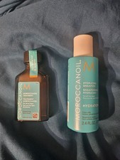 Moroccanoil Treatment Travel Size Original .85 fl oz &hydrating Shampoo 2.4 Oz