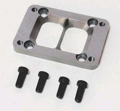 T4 Divided Header CS to T6 Undivided Turbo Inlet Manifold Flange Adapter S400 - Picture 2 of 3