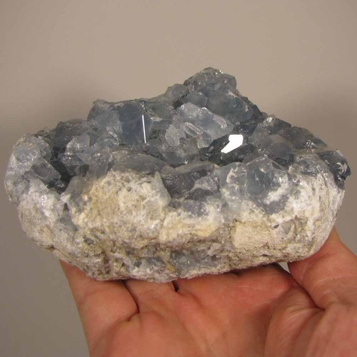 5,2" CELESTITE GEODE Kristalle Cluster - Madagaskar - 2,6 Pfund - Bild 6 von 8