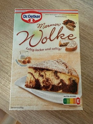4 Packungen Dr. Oetker Marmor Wolke Kuchenbackmischung 455g