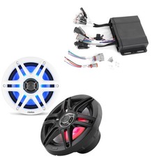 Clarion CMM-30BB Hideaway Marine Source Unit with CMS-651RGB-SWB 6.5-inch LED...