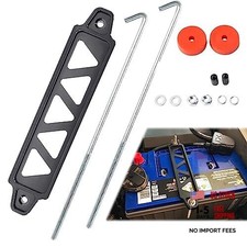 Aluminum Alloy Battery Tie Down Bracket, Hold Down Bracket Holder,Car Black