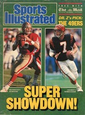 Sports Illustrated UK Sunday Mail Montana / Esiason 1989 Super Bowl Preview HTF