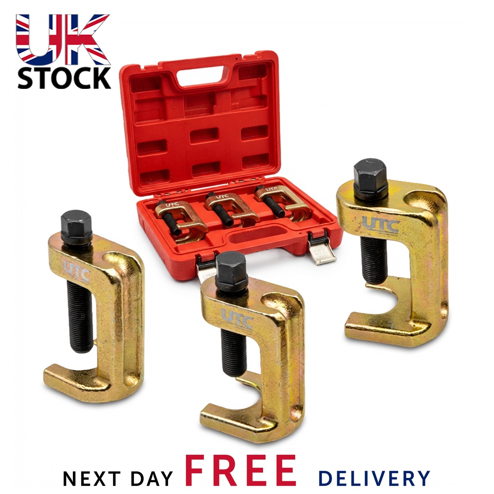 3pc Universal Ball Joint Separator Set 23–34mm Low Profile Removal Tool Kit NEW!