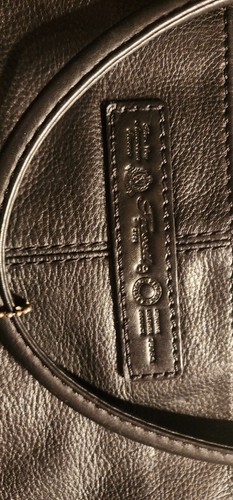 Fossil Vintage Black Leather Brief Case Book Bagbtoto 75082 - Picture 9 of 11
