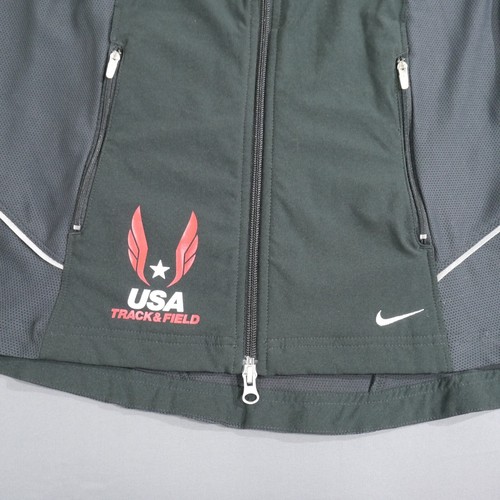 Nike Vest USA Track & Field Women's Size L Black Full Zip Running Active Top - Picture 7 of 18