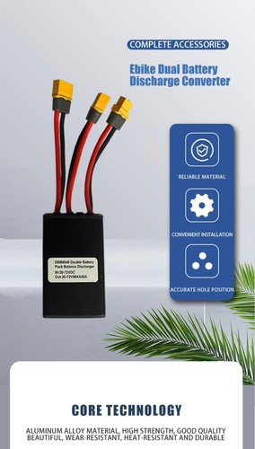 E-Bike 20A/30A/40A Dual Battery Connection Adapter Switcher 20V-72V Converter - Picture 7 of 12