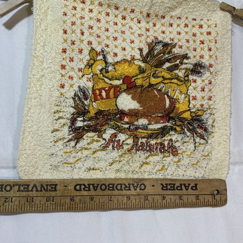 VTG Royal Terry B D Kitchen Dish Cloth Thanksgiving “Au Naturale” Fall Seasonal - Picture 8 of 9