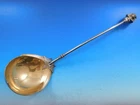Egyptian Revival by Gorham Sterling Silver Soup Ladle Gold Washed 14" Figural