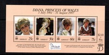 Kiribati 1998 - Princess Diana Commemoration Ovpt SPECIMEN - Miniature Sheet MNH