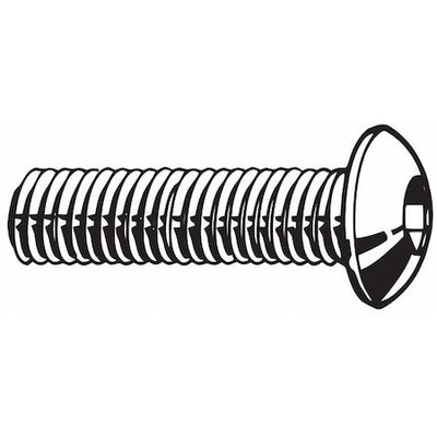 Zoro Select M07150.160.0035 M16-2.00 Socket Head Cap Screw, Black Oxide Steel,