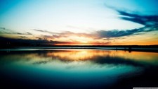 Landscape lake sunset sky Custom Gaming Mat Desk