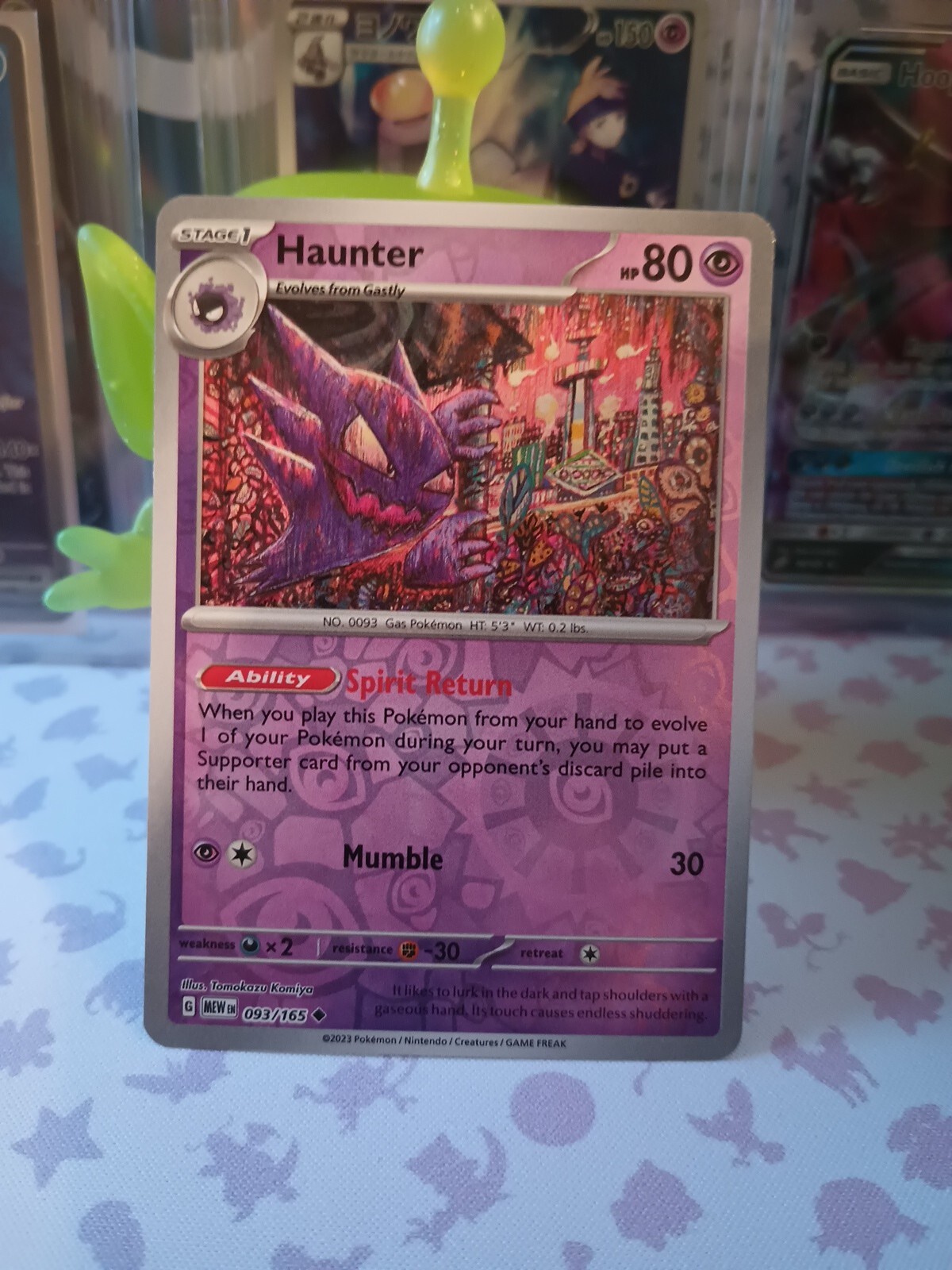 Pokémon - 151 - Haunter 093/165 - Reverse Holo - ENGLISH - NM/M