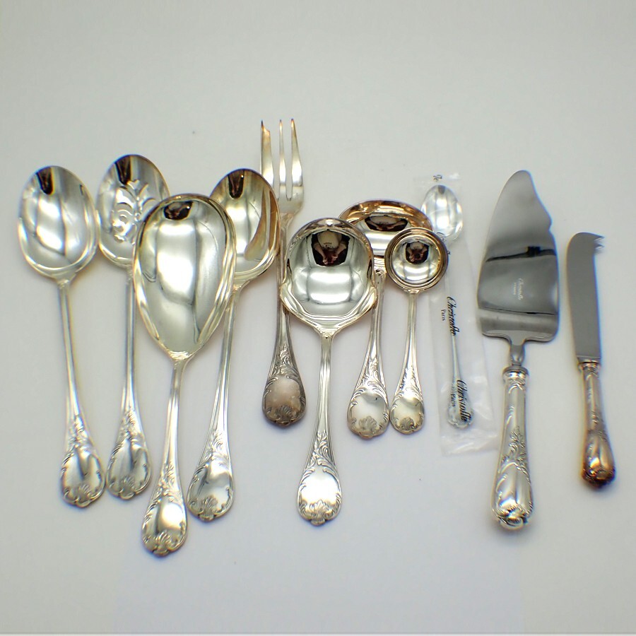 Marly 59 Piece Flatware Set Christofle Silverplate France | eBay