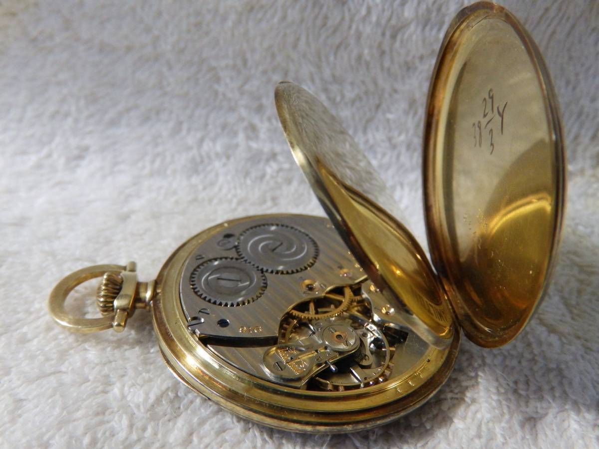 2024特集 HAMILTON Solid 14K Watch Pocket Winding Manual LANCASTER 手巻き