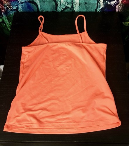 Wonder Nation Hot Orange Cami Tank Top- Girls Size S (6/6X) - Picture 2 of 3