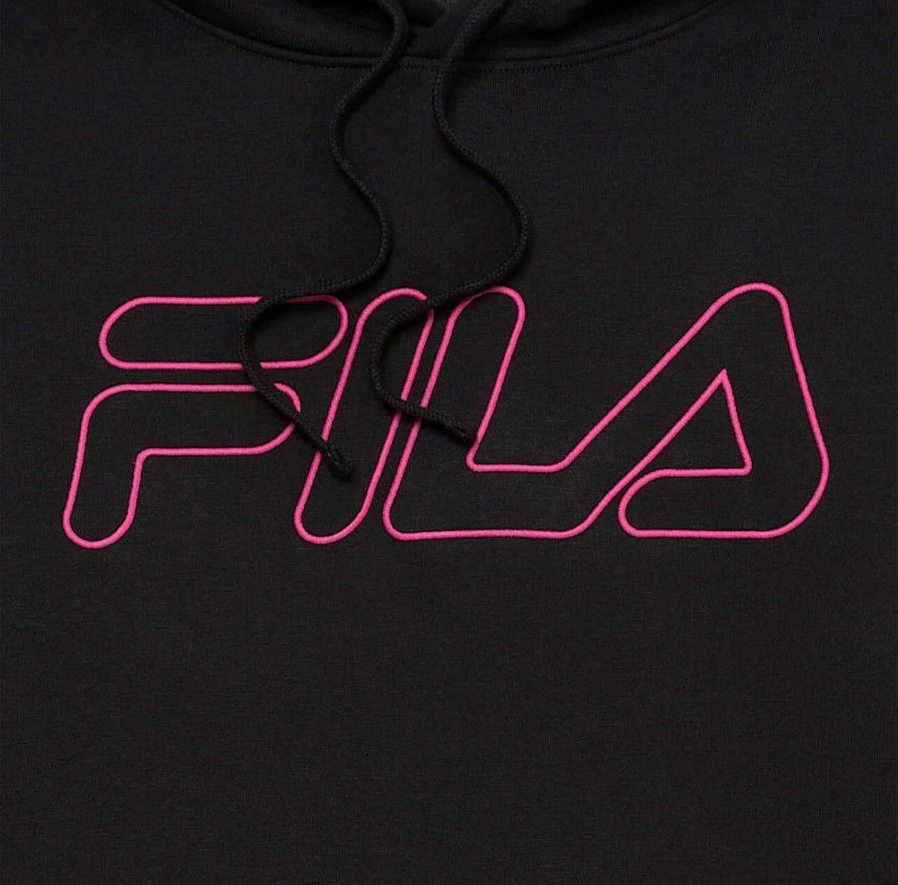Felpa donna Fila maglione pile peso medio logo con cappuccio taglia XL nuova con etichetta