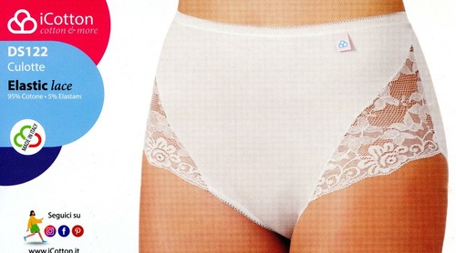 6 Women's Stretchy Cotton Lace Lace Up Maxi High Waist Panties DS122 - Picture 3 of 3