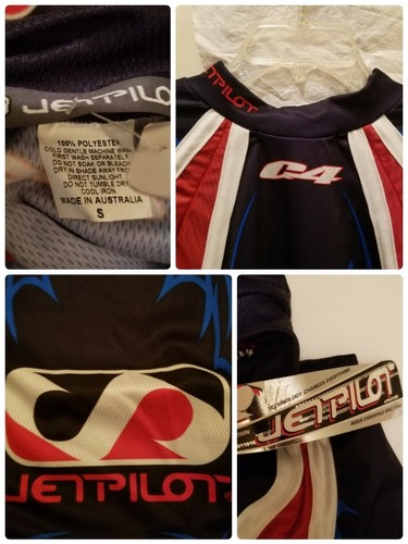 JetPilot Jersey Mens Small Blue Red Motocross Bike Mesh Australia Jet Pilot NEW - Picture 12 of 12