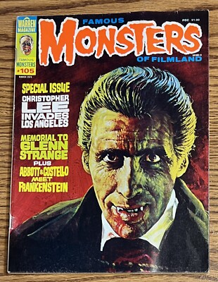 洋書 Famous Monsters of Filmland No. 105 Famous Monsters of Filmland #105 (Christopher Lee, Abbott