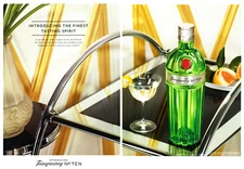TANQUERAY GIN AD #77 RARE 2014 OUT OF PRINT 2 PAGES